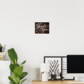 Rustic Chic THANK YOU Sign Print (Home Office)