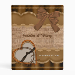 Rustic Chic Wedding Album Mini Binder