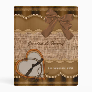 Rustic Chic Wedding Album Mini Binder