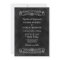Rustic Chic Wedding Invitation - Black