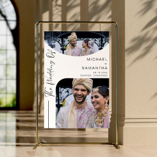 Rustic Chic Wedding Photo Welcome Foam Board