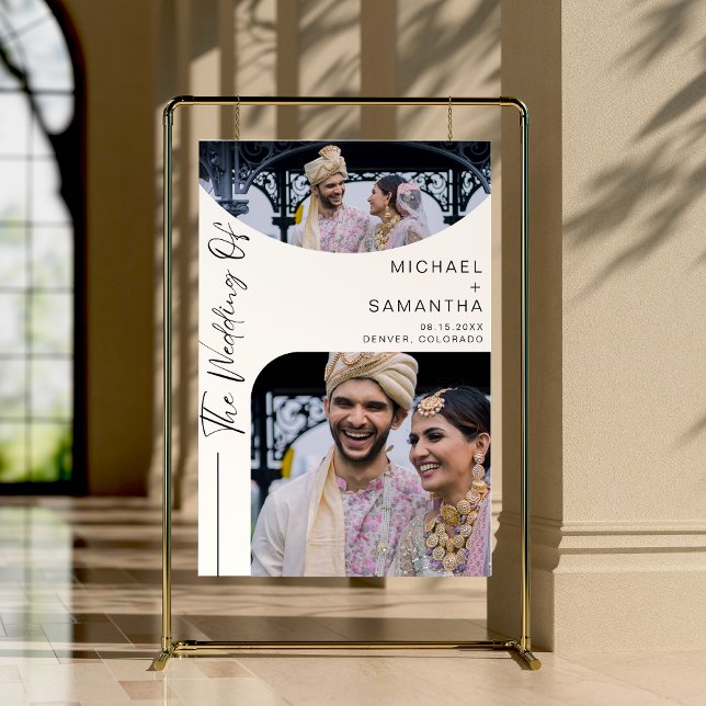 Rustic Chic Wedding Photo Welcome Foam Board (Creator Uploaded)