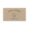 rustic chicken doodle kraft business card
