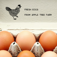 Rustic Chicken Fresh Eggs Farm Name