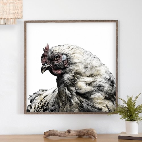 Rustic Chicken Minimalist Modern Country Farmhouse Poster