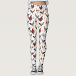 Rustic Chicken Pattern Leggings<br><div class="desc">Whimsical pattern of watercolor illustration of chickens and a chick made into a pattern.</div>