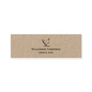 Rustic Chickens Farm|Farmers Market Organic Eggs Mini Business Card