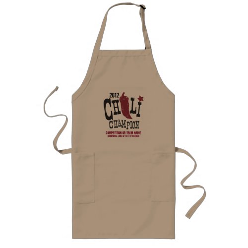 Rustic Chili Cook Off Champion Long Apron