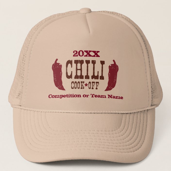 Rustic Chili Cook Off Competition Trucker Hat
