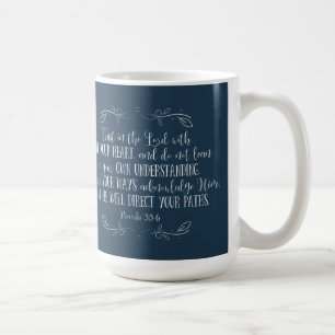 Rustic Christian Bible Verse Graduation Photo Coffee Mug