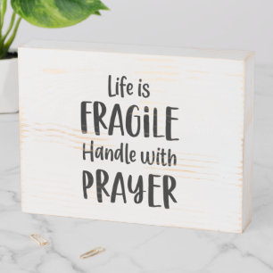 Rustic Christian Wooden Box Sign