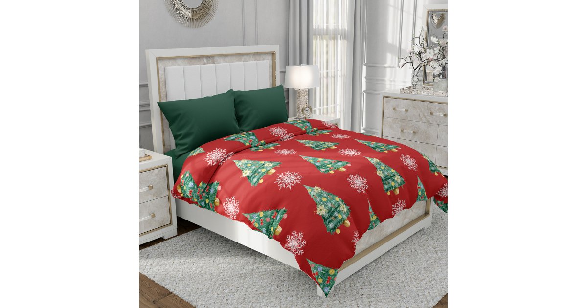 Rustic Christmas Bedding Duvet Cover Zazzle