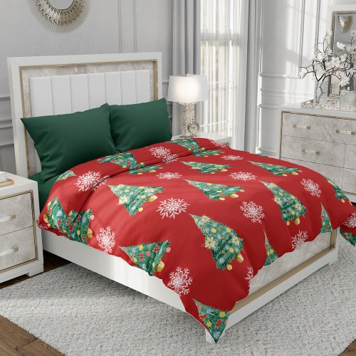 Rustic Christmas Bedding Duvet Cover