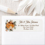 Rustic Christmas botanical dry citrus  Label<br><div class="desc">Rustic Christmas botanical dry citrus hand painted watercolor return address labels  modern rustic greenery winter dry citrus winter composition address labels</div>