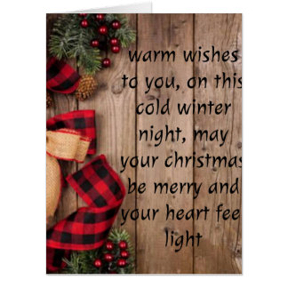Rustic Christmas Charm Card
