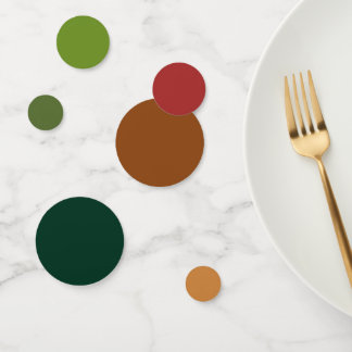 Rustic Christmas Decor Gradient Table Confetti