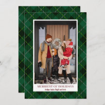 Rustic Christmas Farmhouse Flannel Holiday Phtoto