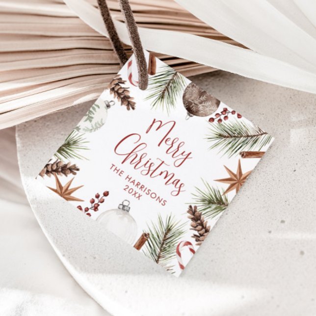 Rustic Christmas  Favor Tags (Creator Uploaded)