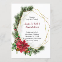 Christmas Save The Date Invitation Watercolor