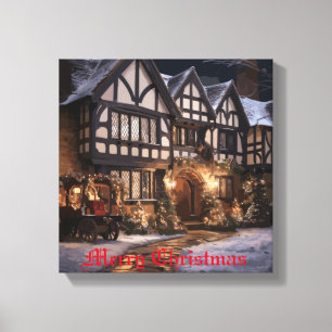 Rustic Christmas Magic Canvas Print