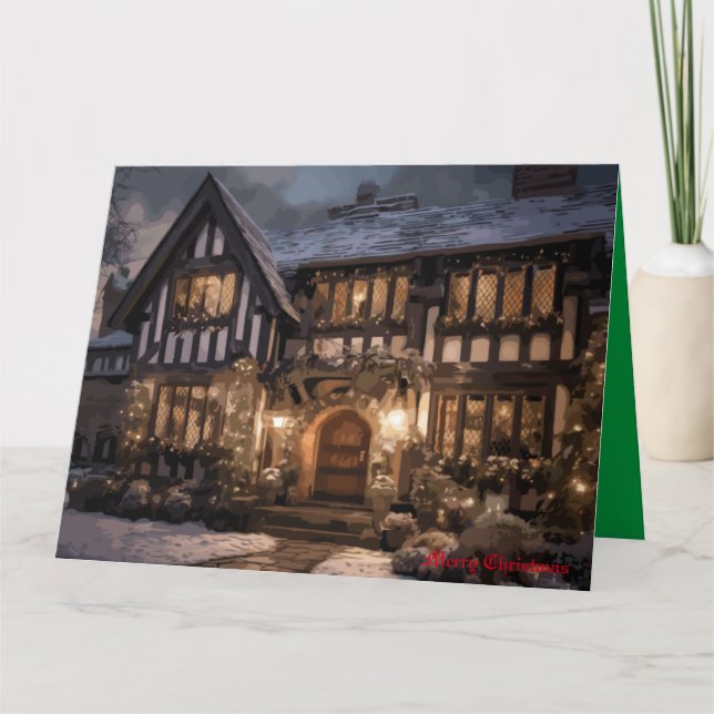 Rustic Christmas Magic Card (Front)