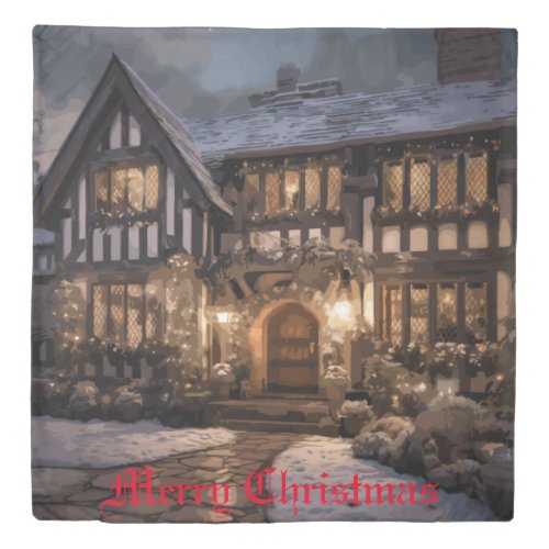 Rustic Christmas Magic Duvet Cover