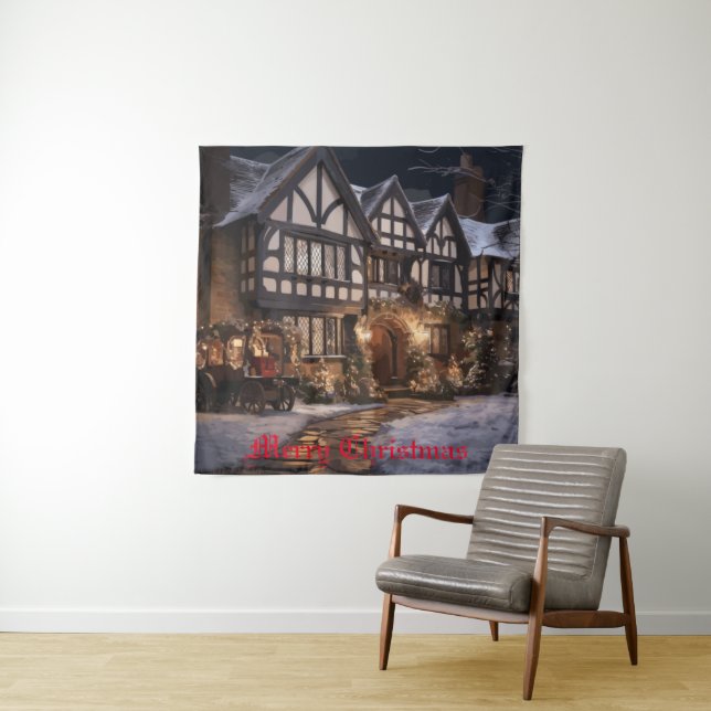 Rustic Christmas Magic Tapestry (In Situ)