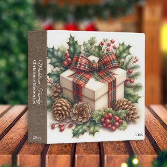 Rustic Christmas Memories Family Photo Album