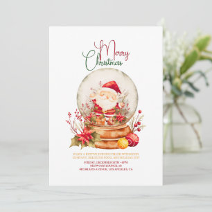 Rustic Christmas Party Invitation