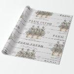 Rustic Christmas Tree Farm Wrapping Paper<br><div class="desc">Rustic Christmas tree farm wrapping paper for the holidays. Earthy and homey.</div>
