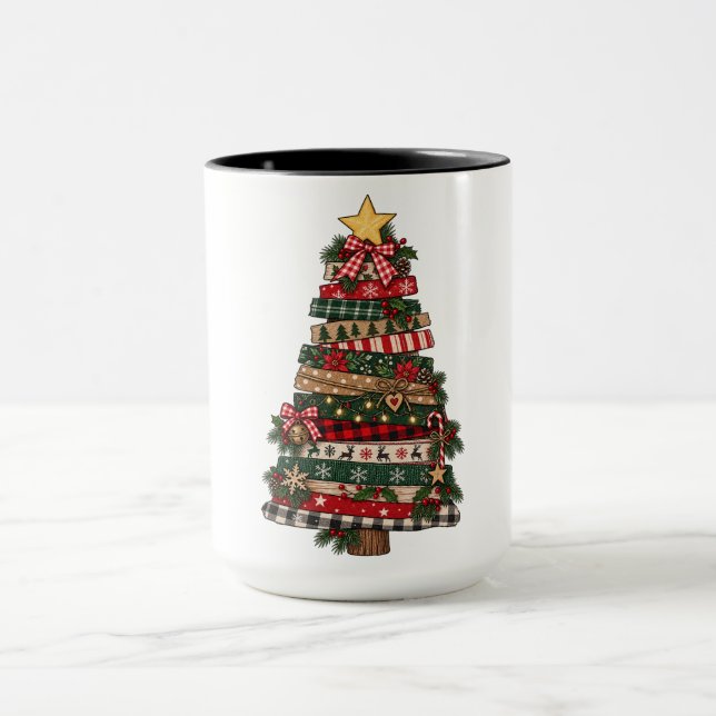 Rustic Christmas Tree  Mug (Center)