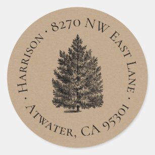 Round Return Address Labels | Zazzle