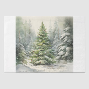 Rustic Christmas Tree Tissue Paper