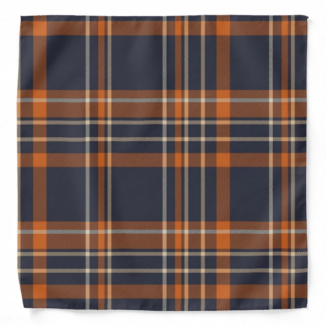 Rustic Christmas/winter plaid   Bandana (Front)