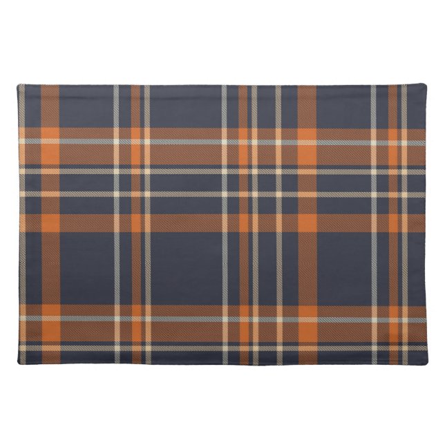 Rustic Christmas/winter plaid   Cloth Placemat (Front)