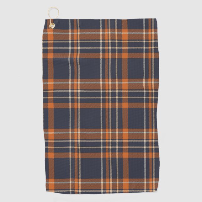 Rustic Christmas/winter plaid   Golf Towel (Front)