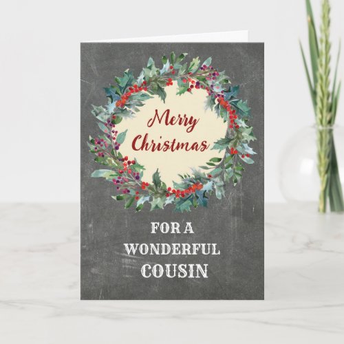 Rustic Christmas Wreath Cousin Merry Christmas