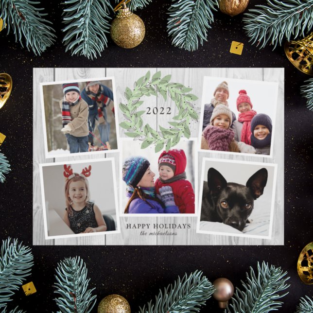 RUSTIC CHRISTMAS WREATH Photo Collage (Creator Uploaded)