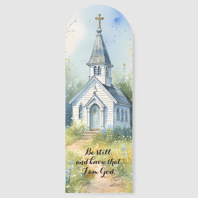 Rustic Church Path in Wildflower Meadow Bookmarks (Front)