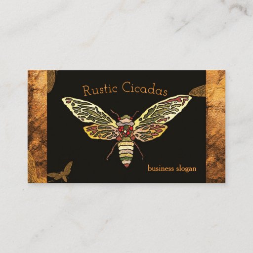 Customizable Cicada Custom Business Cards