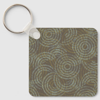 Rustic Circle Song Keychain