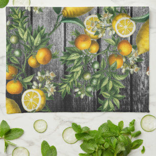 Rustic Citrus Garden Kitchen Towel