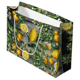 Rustic Citrus Garden Large Gift Bag