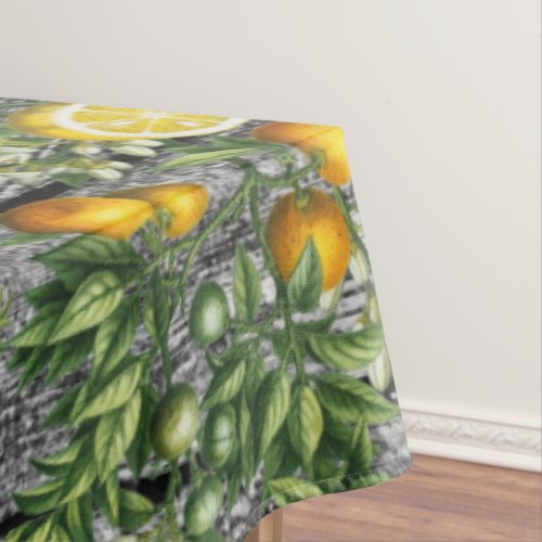 Rustic Citrus Garden Tablecloth