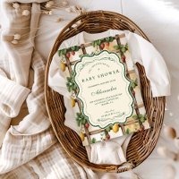 Rustic Citrus Strawberry Baby Shower