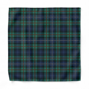 Rustic Clan Robertson Green Tartan Bandana