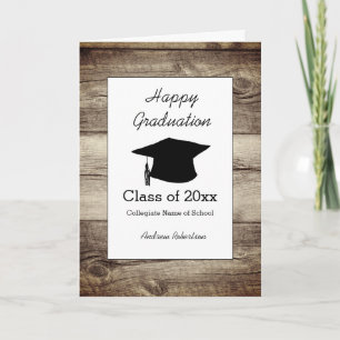 Rustic Class of 2025 Graduation Card