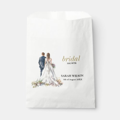 Rustic Classic Boho Floral Wedding Favor Bag