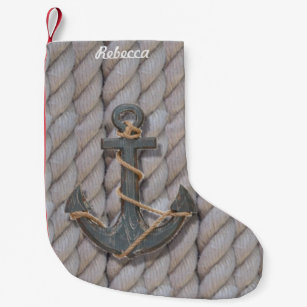 Nautical Anchors Christmas Stockings Zazzle