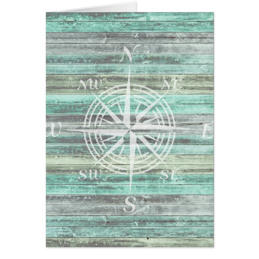 Rustic Coastal Compass Rose (Front)